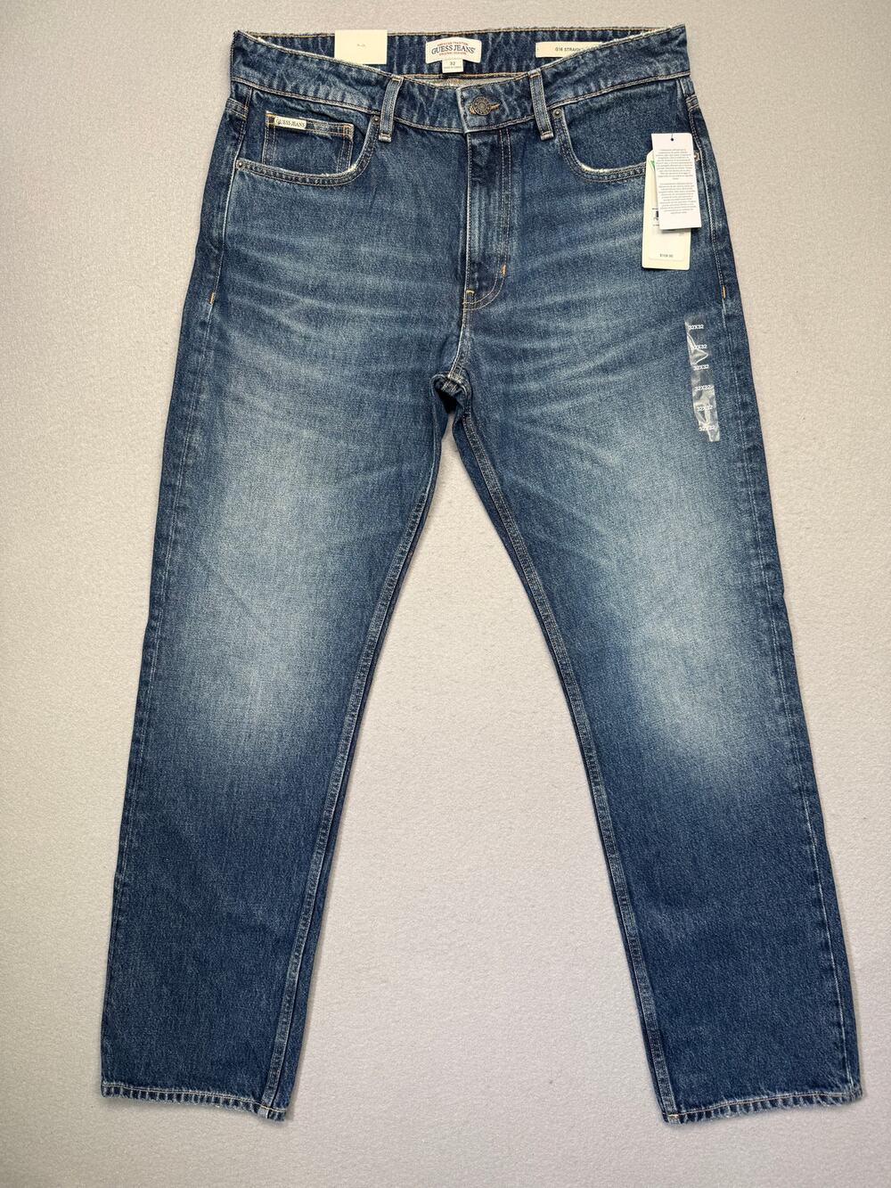 Guess Jeans Men's Gj G16 Straight Jeans Vintage Med Wash 32x32 $108